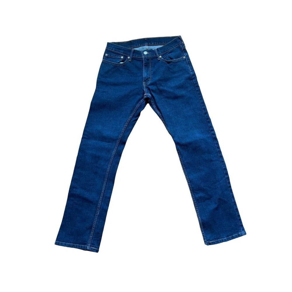 Levis 514 Mens Straight Fit Jeans Dark Wash Indigo Denim 32x32‎